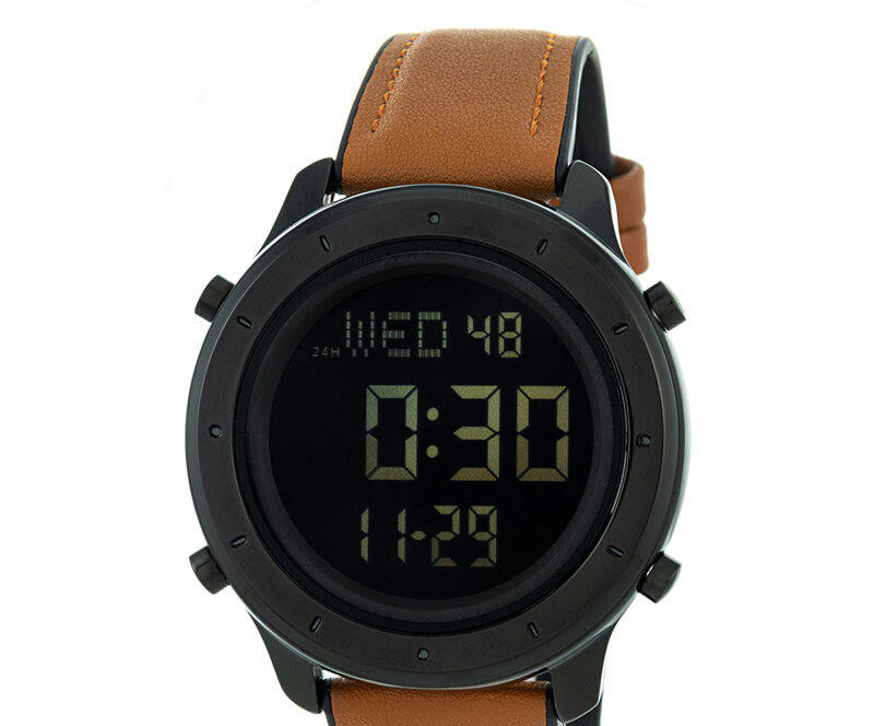 Наручные часы skmei 1864lbnbk brown/black-leather