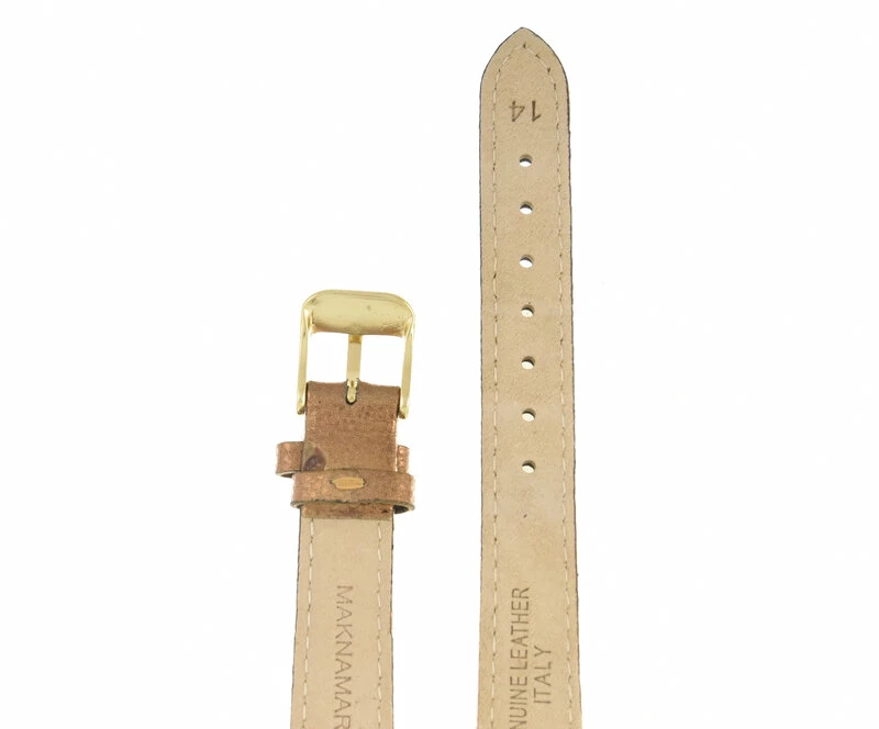 Ремешки maknamara 14 мм бронза светлый зол заст mp-14118