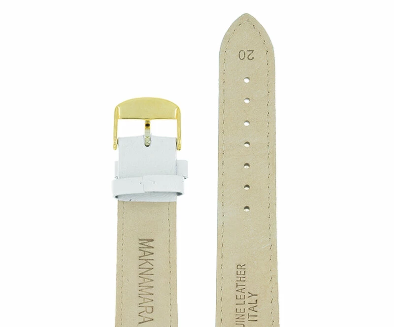 Ремешки maknamara 20 мм бел золот заст МР-20102