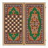 Шахматы + Нарды + Шашки "Сирия Зеленые" большие