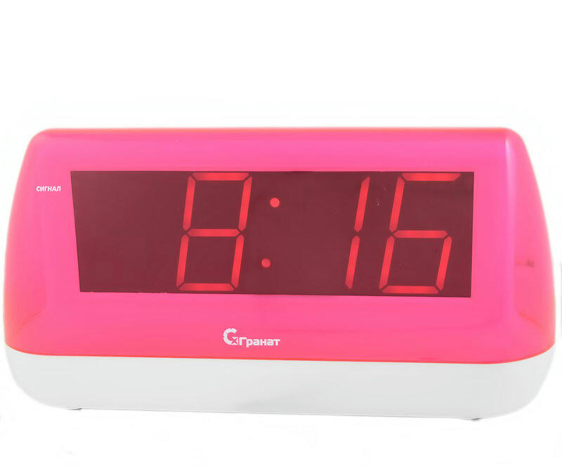 Сетевые часы ГРАНАТ c-1848-Крас будильник сетевой