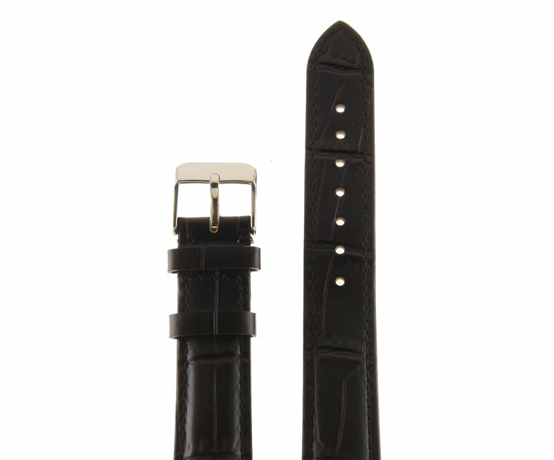 Ремешки maknamara 18 мм croco корич сереб заст