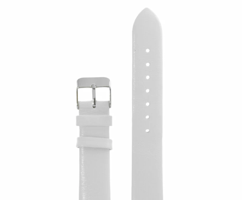 Ремешки maknamara 18 мм бел сереб заст