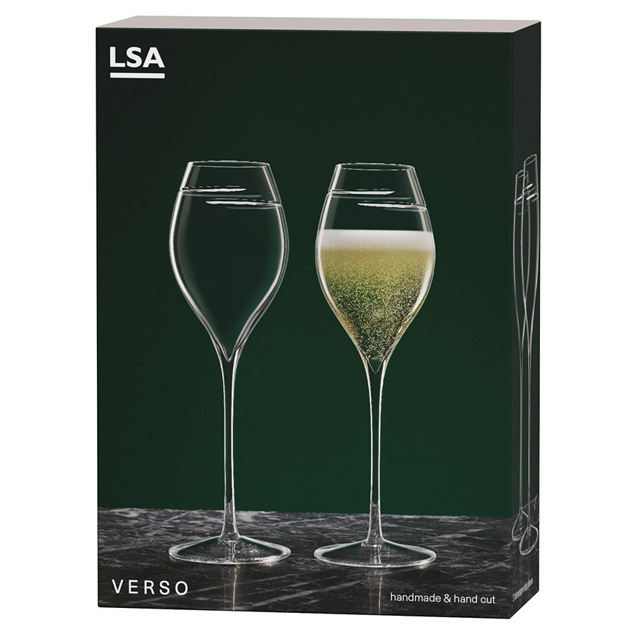 Набор бокалов для шампанского signature, verso, 370 мл, 2 шт.