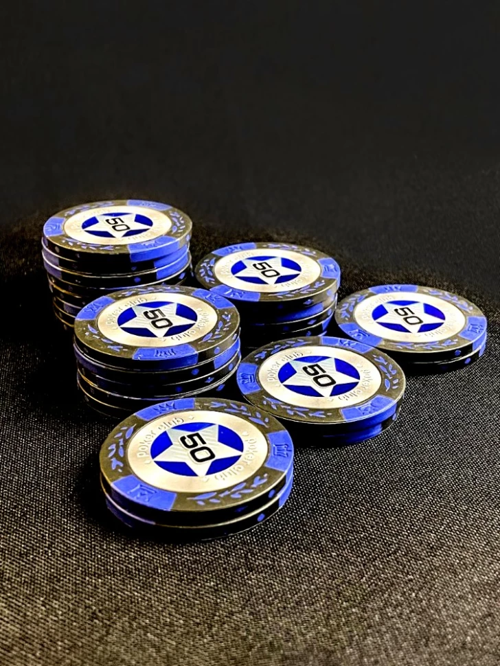 Фишки для игры в покер Black Stars номиналом 50 (25шт)