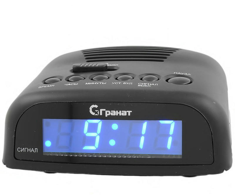 ГРАНАТ C-0621-Син будильник сетевой