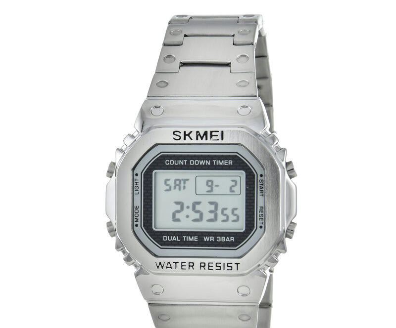 Наручные часы skmei 1456si silver big size
