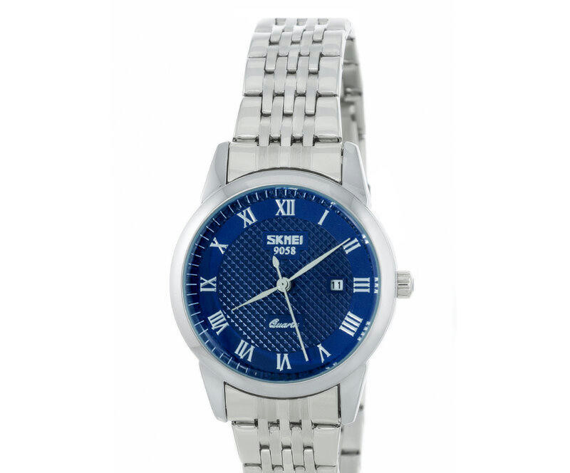 Наручные часы skmei 9058sbu-s blue(lady) stainless steel