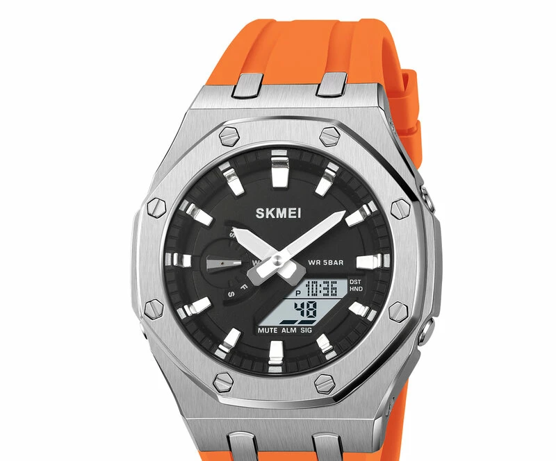 Наручные часы skmei 2243siog silver/orange
