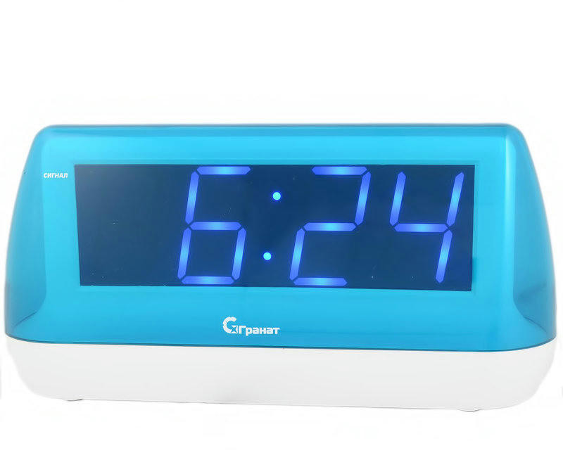 ГРАНАТ C-1848-Син будильник сетевой