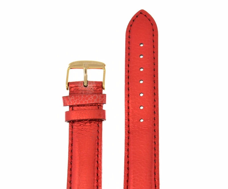 Ремешки maknamara 20 мм красн лак зол заст-1