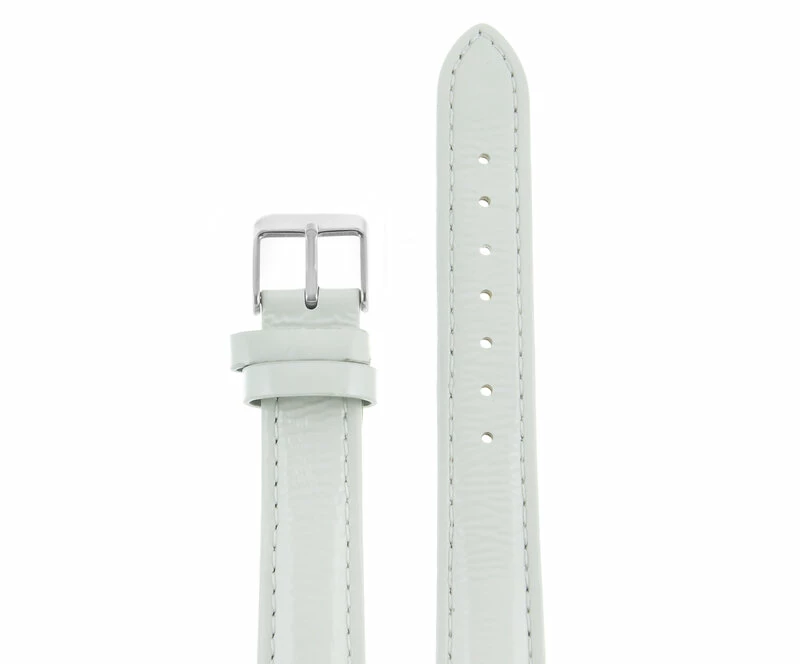 Ремешки maknamara 16 мм бел лак сер заст mp-16101