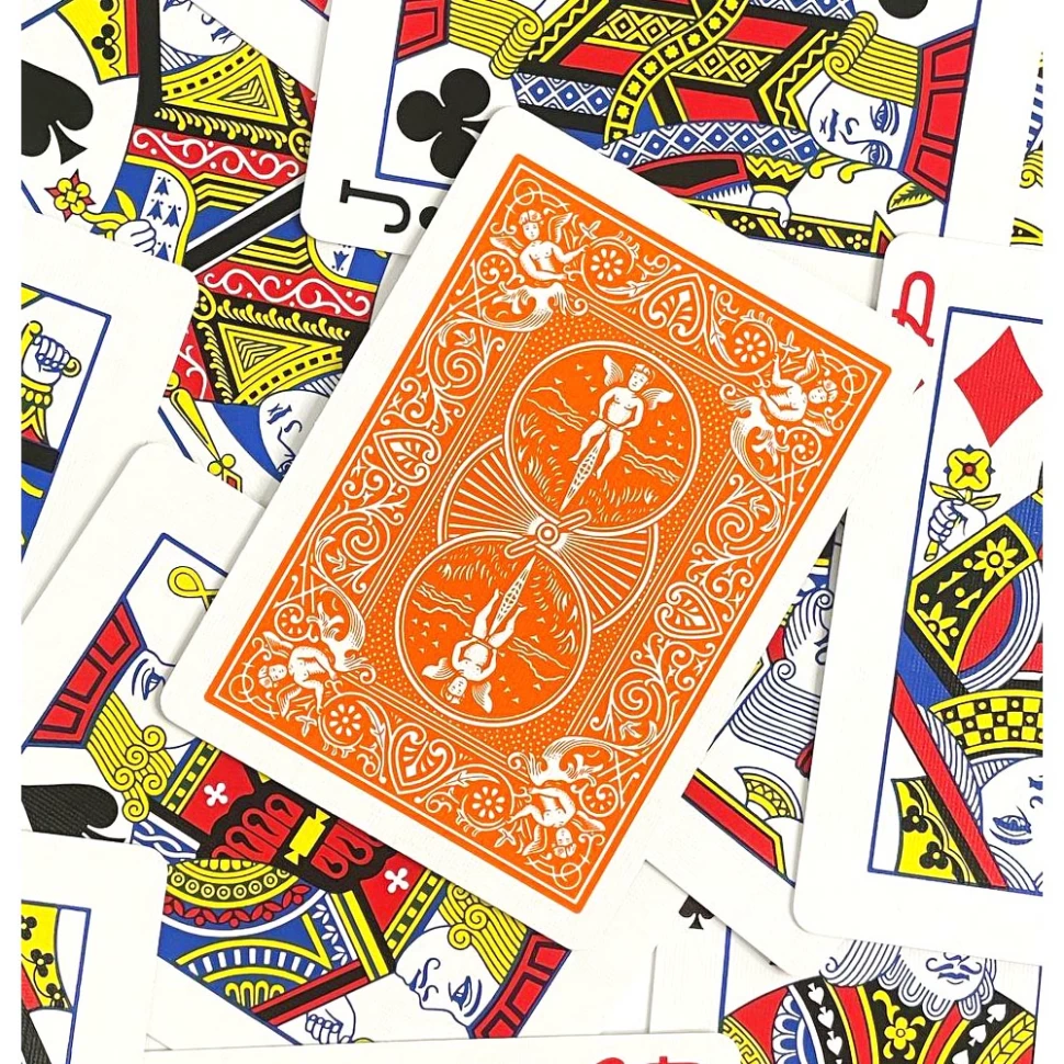 Карты "Bicycle rider back standard poker plaing cards Orange back"