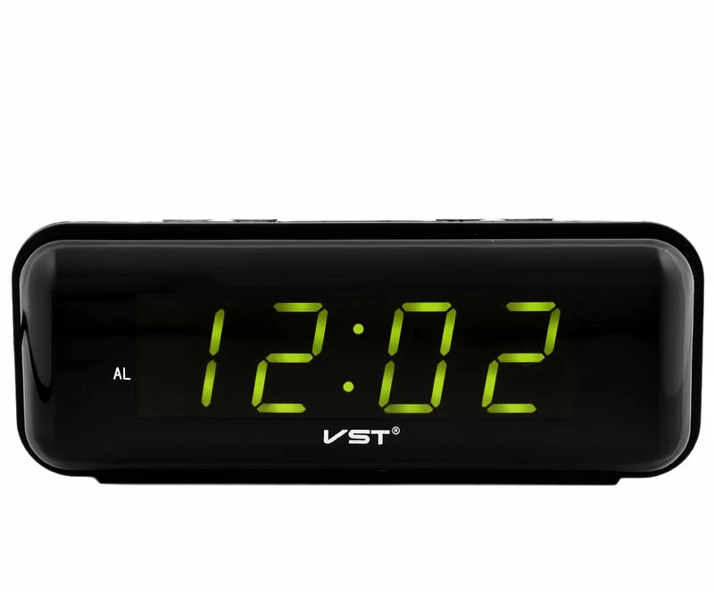 Сетевые часы vst738-2 220В зел.цифры+usb кабель (без адаптера)