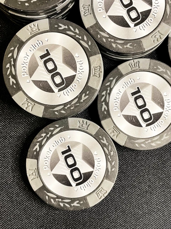 Фишки для игры в покер Black Stars номиналом 100 (25шт)