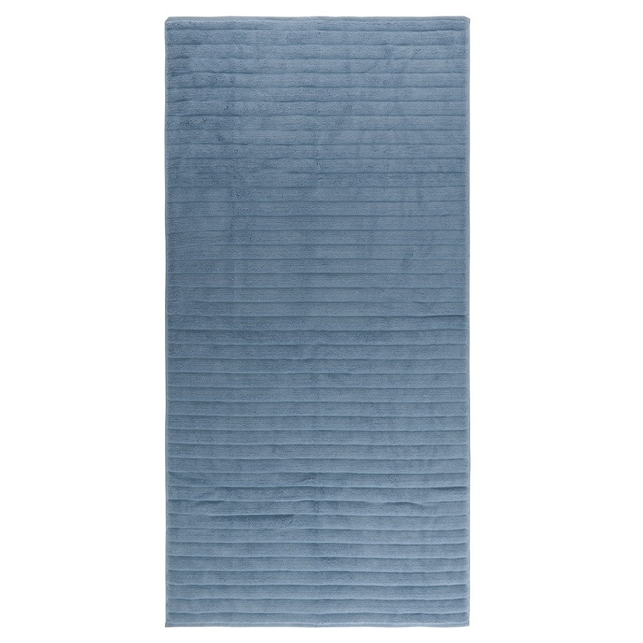 Полотенце банное waves джинсово-синего цвета из коллекции essential, 70х140 см