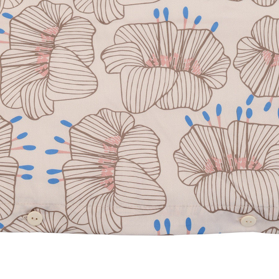 Комплект постельного белья из сатина с принтом "Цветы" из коллекции prairie, 150х200 см